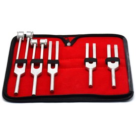 AAProTools 5 Piece Sensory Tuning Fork Set - Includes 128, 256, 512, 1024, and 2048 Cycles Plus Carrying Case