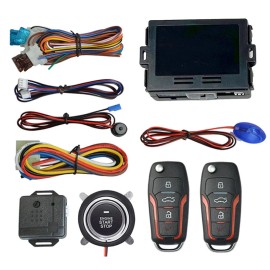 Car Ignition Switch 12V RFID Engine Start Push Button Keyless Entry Starter Kit