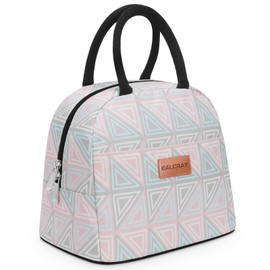 BALORAY Lunch Bag for Women Men Insulated Lunch Box for Adult Reusable Lunch Tote Bag for Work, Picnic or Travel (Triangle, M)