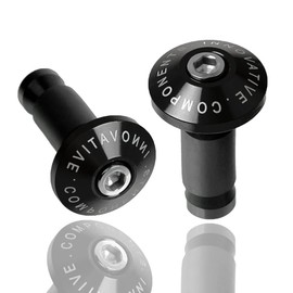 Steering Wheel Bar End Cap Motorcycle Accessories Handlebar End Motorcycle Aluminum Handle Bar End Cap Plug Anti-collision Motorcycle Handlebar End Weight Handlebar Grip Cap Bicycle Handle Bar Handle