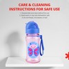 Skip Hop Zoo Tritan Renew Straw Bottle, Raccoon