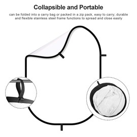 Selens 59x39in Pop-up Soft Light Diffuser Kit, with 6.6 Ft Light Stand & Clip Holder for Photo Studio Portrait and Product Shooting