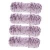 SHINEOFI 4Pcs Soft Chenille DIY Weaving Yarn Light Handmade Crochet