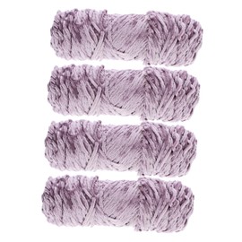 SHINEOFI 4Pcs Soft Chenille DIY Weaving Yarn Light Handmade Crochet Thread for Knitting Scarves Hats Shawls Accessories Portable Craft Material for Creative Projects