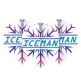 RED DRAGON Hardcore Gerwyn Price Rainbow Snowflake Dart Flights - 3 Sets Per Pack (Total 9 Dart Flights)