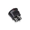 UtilityNest Red On-Off Illuminated Round Rocker Switch DPST, 230V, 20mm