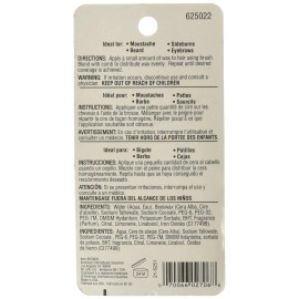 Clubman Moustache Wax Black 0.5 Ounce Strong Hold Facial Hair Styling Agent