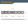 POWERTEC 6 Inch Jointer Blades for Shop Fox W1814 Jointer,