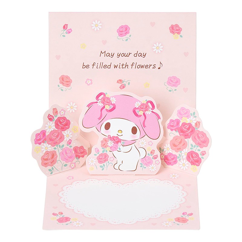 Sanrio 656984 My Melody Birthday Celebration Mini Card, Pink Ribbon