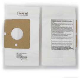 DVC Micro-Lined, Paper Replacement Bags For Kenmore Type M Blue Magic and LG Canister Vacuums - 3 Bags