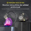 POPCORN Audífonos Intraurales Bass X8 Pro con Micrófono 3.5mm,Hybrid monitores