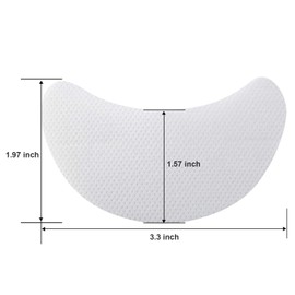 100 Pieces Eyeshadow Shield Eyeshadow Gel Pad Patches Eyeshadow Stencils for Prevent Eyelash Extensions, Tinting and Lip Makeup Residue (100 Pieces)