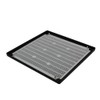 Rytons 6X6 Louvre Ventilation Grille with Flyscreen - Black