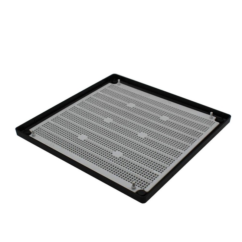 Rytons 6X6 Louvre Ventilation Grille with Flyscreen - Black