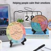 Feelings Wheel with Stand, Emotion Regulation Wheel Chart Wooden Mood