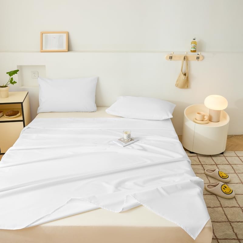 WenBags Lightweight Waterproof Flat Sheet 70 * 90 Inches Queen