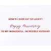 Papyrus Anniversary Card for Husband (So Lucky)