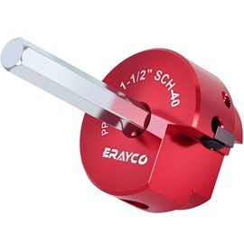 Erayco PPR150 1-1/2 Inch Plastic Pipe Fitting Reamer, PVC Pipe Reamer for Schedule 40 PVC Pipe, Fit into Standard 1/2" Drills, Suit for Water Lines, Drain Lines, Vent Lines