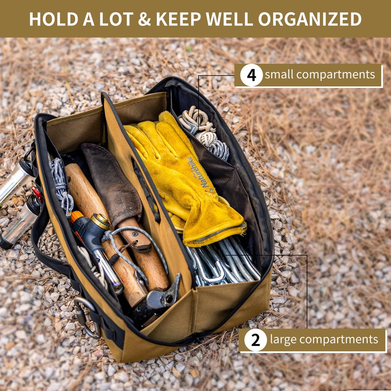 Naturehike Folding Tool Bag, Multifunctional Tool Storage Bag, Zippered Duffel