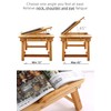 Laptop Desk Nnewvante Table Adjustable Bamboo Foldable Breakfast Serving Bed