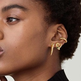 Jenosy 18K Gold-Plated Stud Earrings Women's CZ Gold Earrings with Cubic Zirconia Earrings for Women and Girls, Yellow Gold, Cubic Zirconia