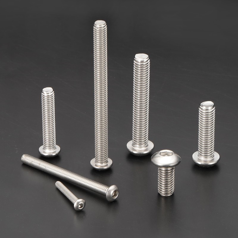 PATIKIL 5/16-18x5/8" Button Head Socket Cap Screws, 10 Pcs 304