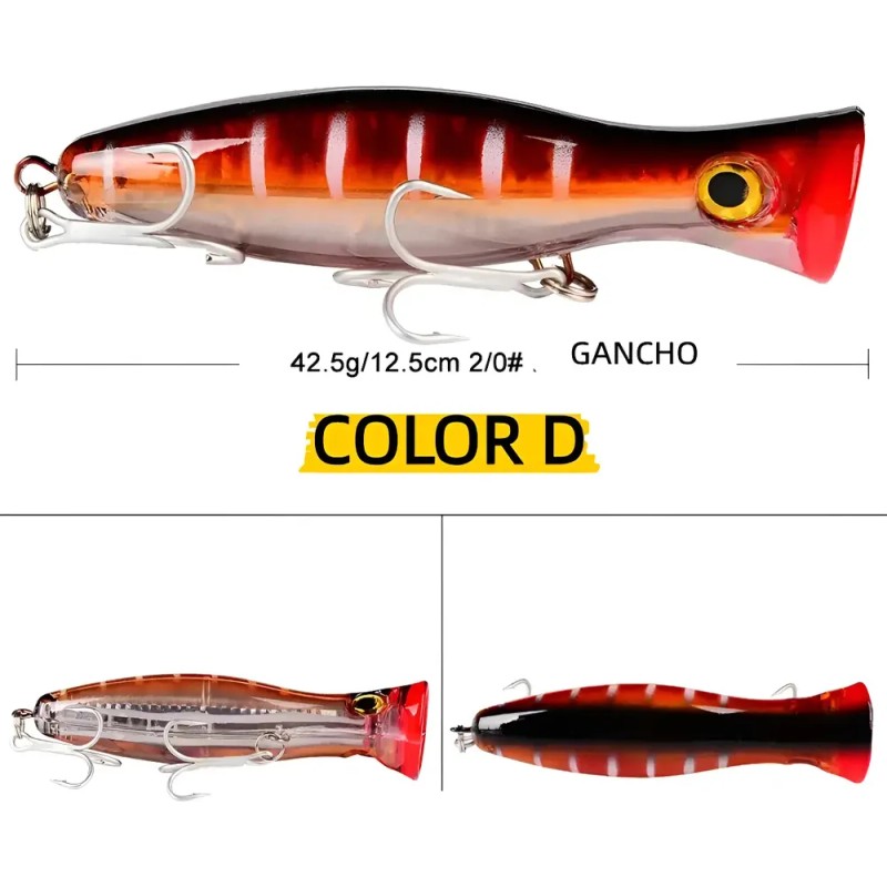 4 Señuelos De 43g Kit Pesca Superficial Mar Playa Río