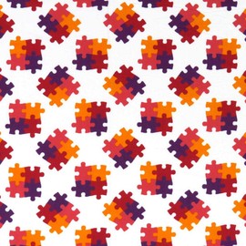 SheetWorld Fitted 100% Cotton Percale Play Yard Sheet Fits BabyBjorn Travel Crib Light 24 x 42, Puzzle, Made in USA