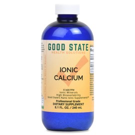 Good State Liquid Ionic Calcium (96 servings at 144 mg elemental, plus 2 mg fulvic acid - 8 fl oz)