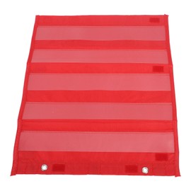Magnetic Pocket Chart for Class, Nylon Learning Tool Teaching Aids Magnetic Chart Pocket Chart for Teachers for Classroom Activities (Red)