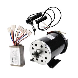 REBEKAMODS DC 36V 800W Brush Motor, MY1020 Brushed Electric Motor & Speed Controller & Twist Throttle Grips for Mini Bike Quad Go Cart E-Bike Scooter 2750RPM, 25H-11T Chain Drive