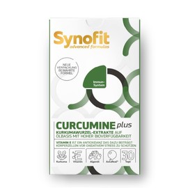 Synofit Curcumin Plus, 60 Kapseln I Flüssige Curcuma-Kapseln mit Omega-3 (EPA & DHA) I AstaReal Astaxanthin & Vitamin E I Hoch bioverfügbar I Curcuma-Extrakt für den Zellschutz & Vitalitätsformel