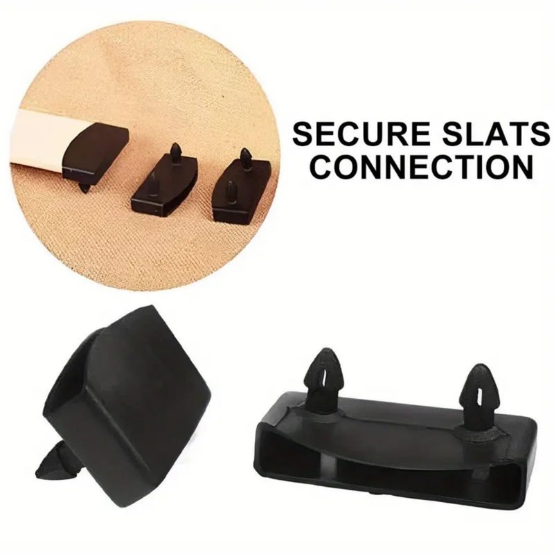 YEDJFFIYO 12 PCS Plastic Bed Slat Caps, Side and Center