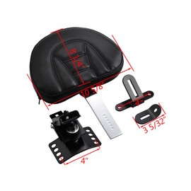 Compatible with 1988-2020 Harley Touring Street Electra Glide Road King Adjustable Driver Plug-In Rider Backrest Pad