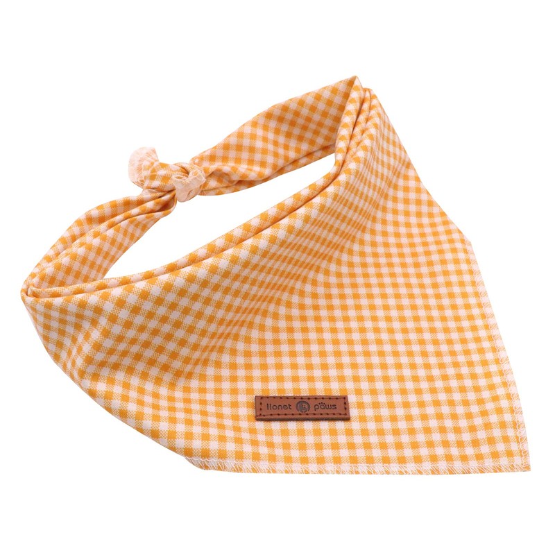 lionet paws dog bandana head scarf, triangular scarf for small,