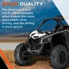 ECOTRIC Rear Windshield Compatible with 2017+ Can Am Maverick X3