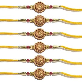 Pulsera Rakhi Multi diseño y colores surtidos para hermano, OM Design Rakhi, 1