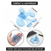 AlustraVive Portable Book Page Holder Clip, Transparent Blue, 2 PCS