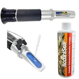 Inland Seas MarineAndReef.com Reefractometer (aka Refractometer) & AccuraSea Bundle (2 Items)
