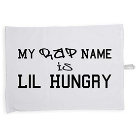 Hippowarehouse My Rap Name Is Lil Hungry Tea Towel Eco Printed Dish Cloth Kitchen accessory 50cmx70cm 100% Cotton