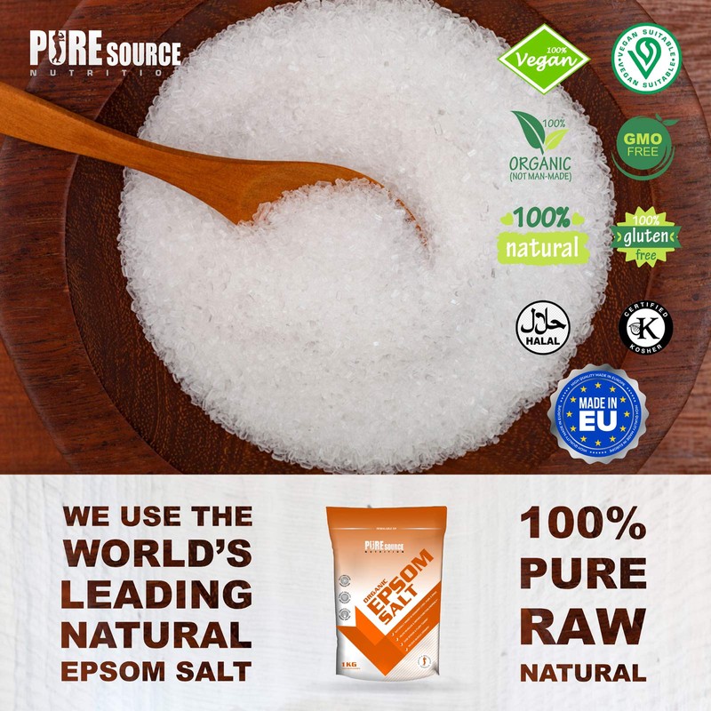PSN Epsom Salts Salt Organic Vegan 100% Natural Magnesium Sulphate