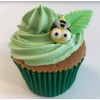 12 Gorgeous Sugar Bees & 12 Green Wafer Leaves- Edible,