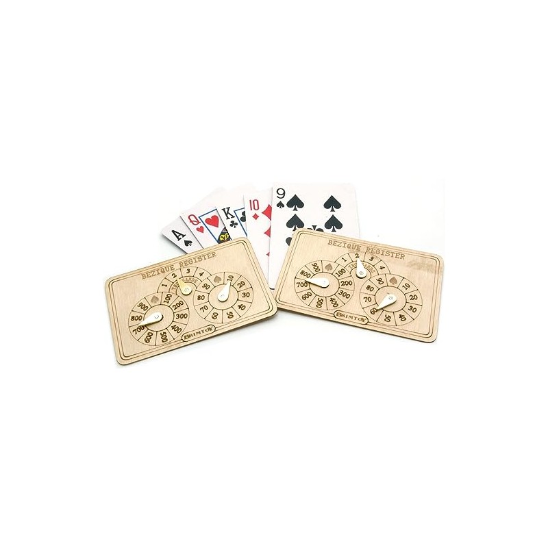 Bezique scorers/markers. British score registers