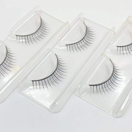 50 Pcs Plastic False Eyelash Storage Box Empty Lash Holder Container Eye Lash Packaging Case Portable Fake Lash Organizer Box Eyelash Display Holder Box Clear