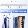 RESOVO Upgraded Tie Rack Hanger with 20 Foldable Metal Hooks,