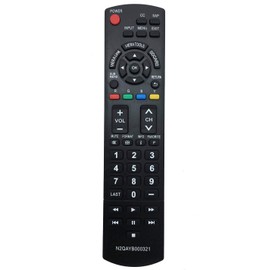 ALLIMITY N2QAYB000321 Replaced Remote Control Fit for PANASONIC TV TC-26LX14 TC-32LX14 TC-32LX14N TC-42PS14 TC-50PX14 TC-54PS14 TC-L32C12K TC-L37X1 TC-P42X1 TC-P46UI TC-P50X1 TC-P58S1 TC-P65S1