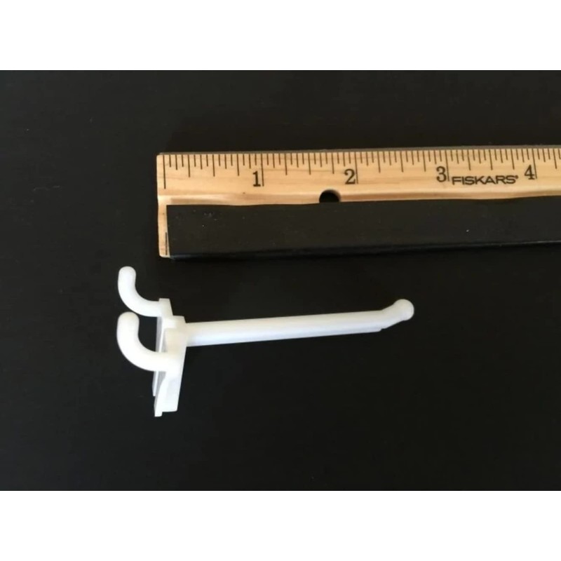 ProCraft Brand (100 Pack) 2 Inch White Plastic Peg Hooks