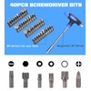 URASISTO 120-pieces Magnetic Screwdrivers Sets Includes Sockets, Slotted, Phillips, Hex,
