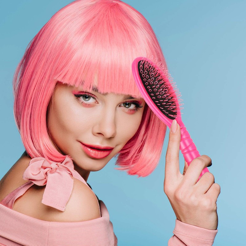 Juego de 2 cepillos de extensiones de cabello para peinar,
