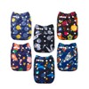 ALVABABY Baby Cloth Diaper 6 Pack with 12 Inserts One
